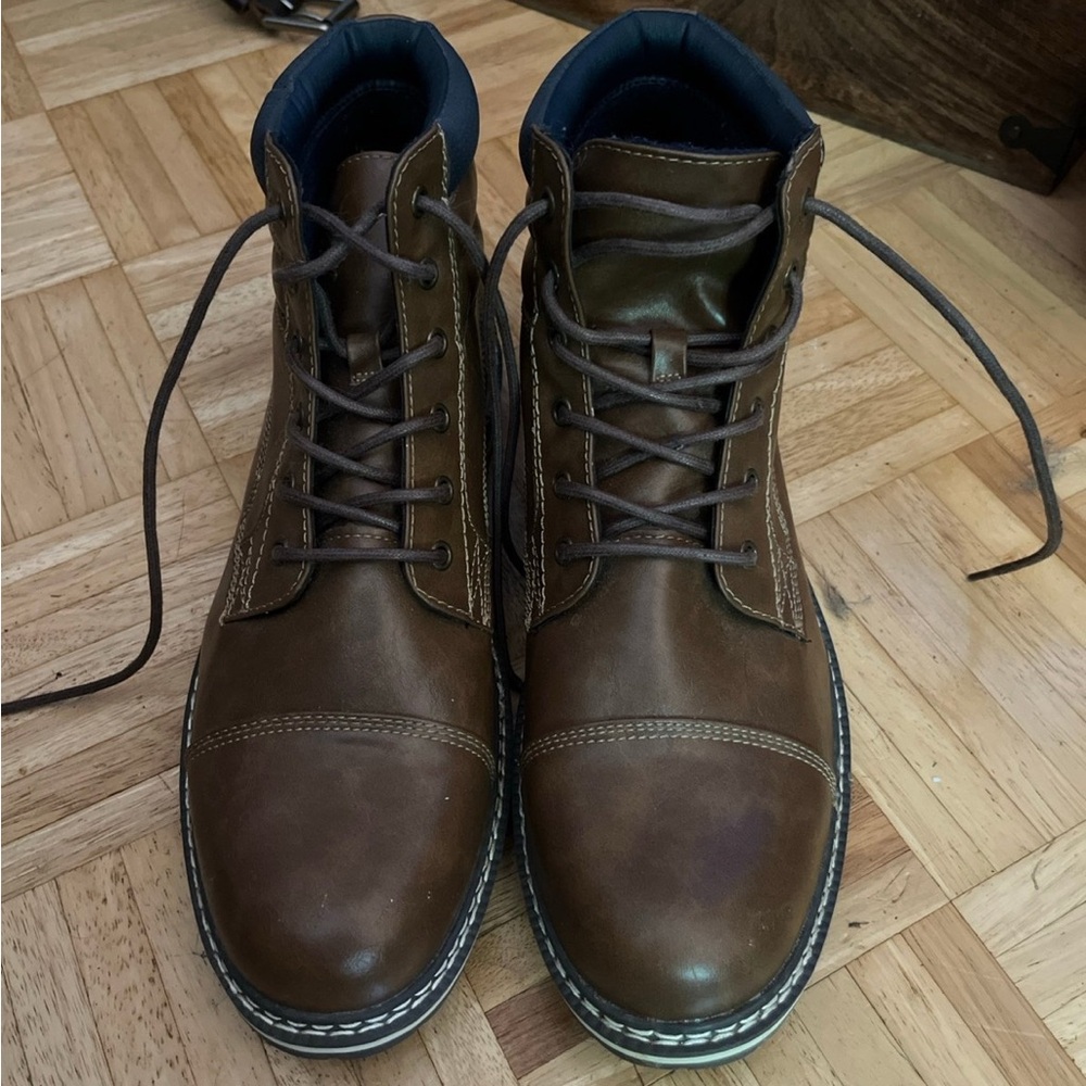 Men's Brown Leather Boots *like new!